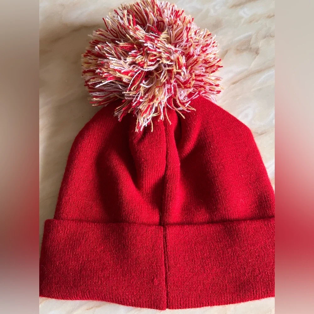 NFL Team Apparel San Francisco 49ers Youth Cuffed Knit Hat With Pom‎